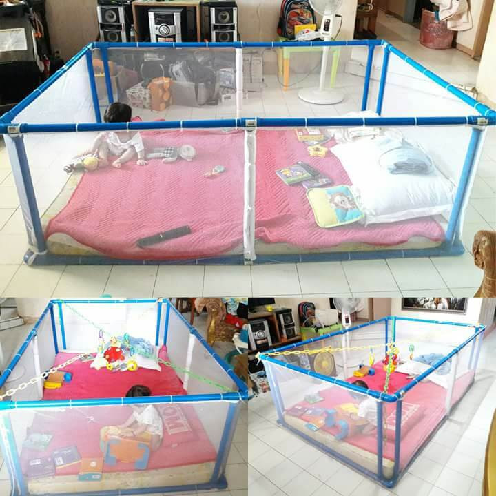 DIY Baby Play Yard
 LOOK A Momma s How to Make a 1 000 Peso DIY Playpen
