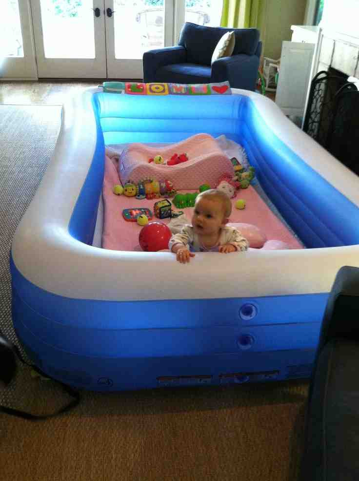 DIY Baby Pool
 Use An Inflatable Pool As A Playpen For Your Toddler Do