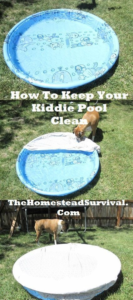 DIY Baby Pool
 How yo keep your kid pool clean cover it with a