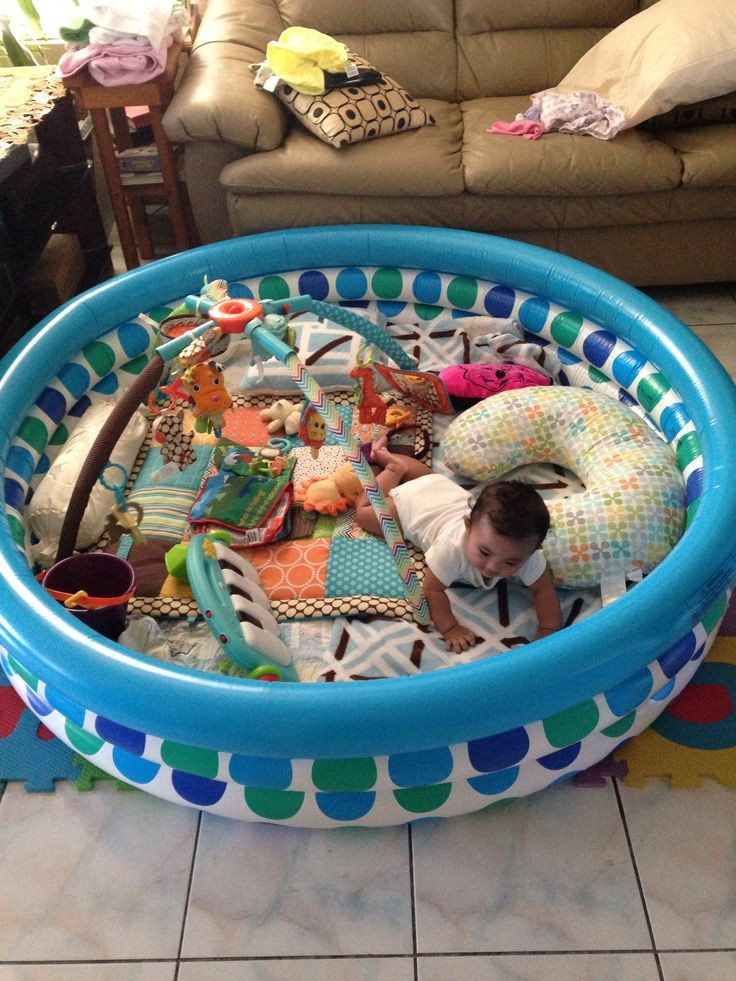 DIY Baby Pool
 DIY Playpen Here is a creative waay to secure your babies