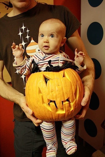 DIY Baby Pumpkin Costume
 Infant Pumpkin Costume Curbly