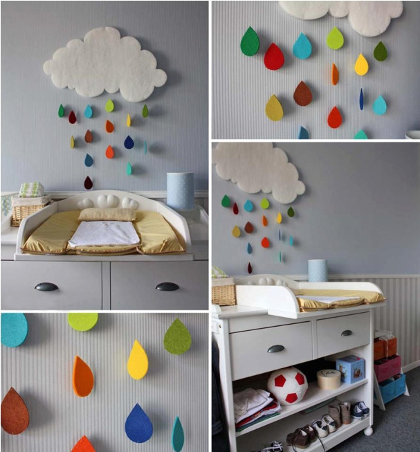 DIY Baby Room Decor Ideas
 DIY Cloud Wall Decorating for a child’s room