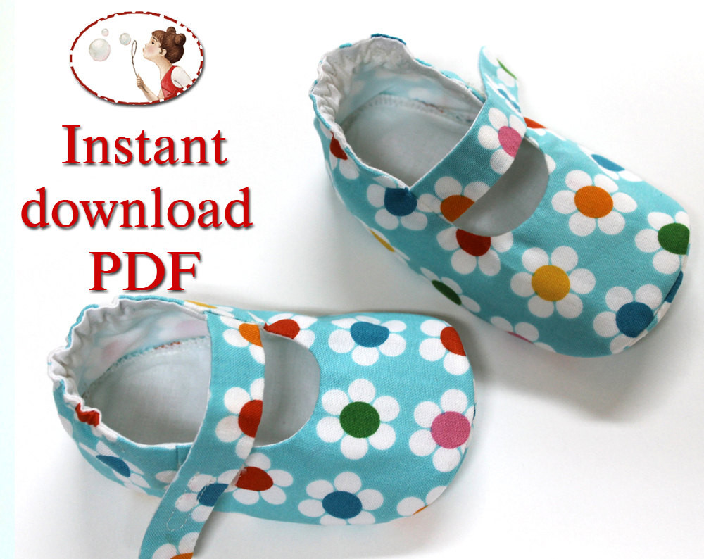 DIY Baby Shoe Pattern
 Instant Sewing Pattern Baby Lilly shoes PDF DIY