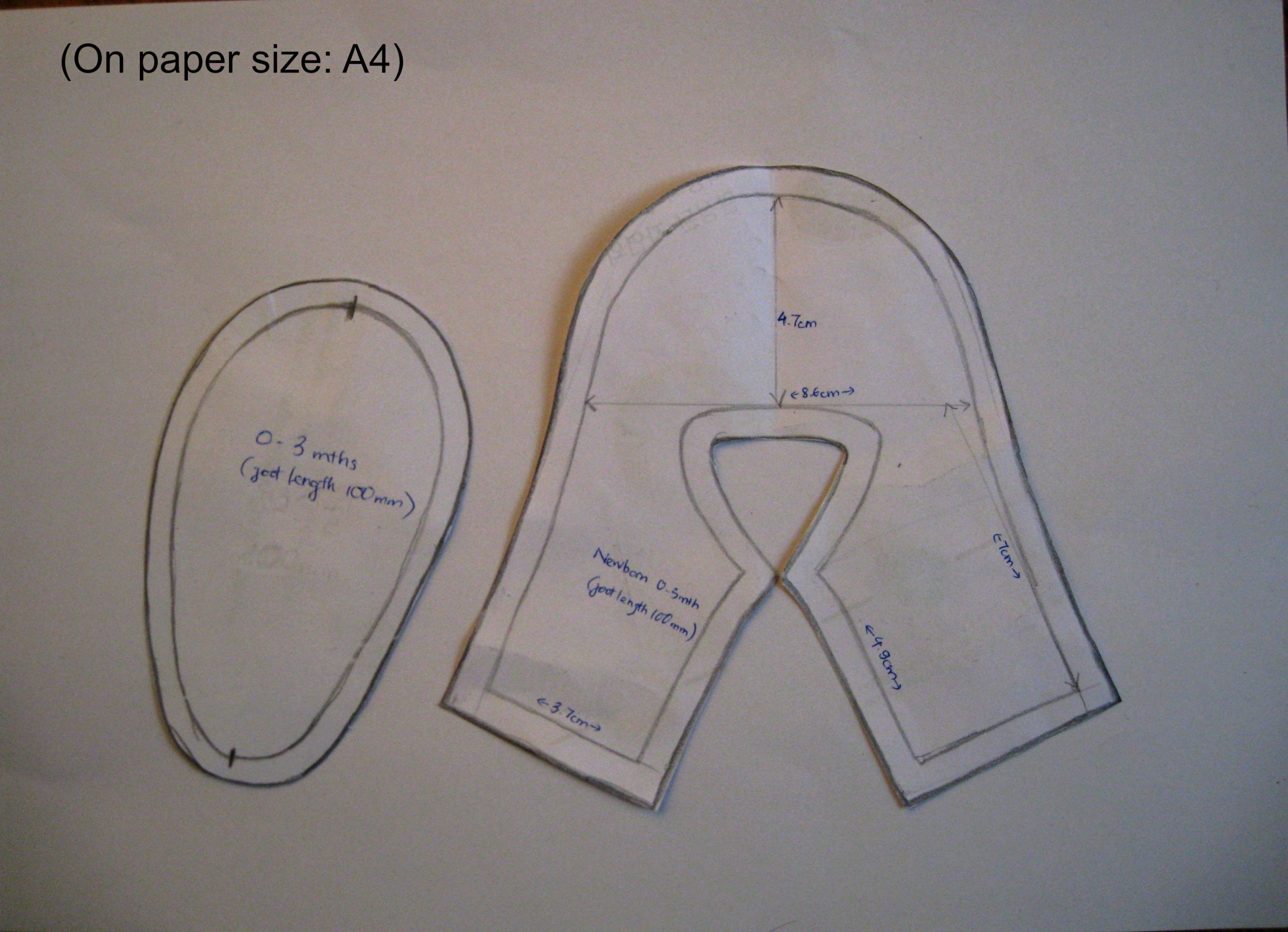 DIY Baby Shoe Pattern
 DIY Giày cho bé sơ sinh Newborn shoes DIY 0 6 mths old