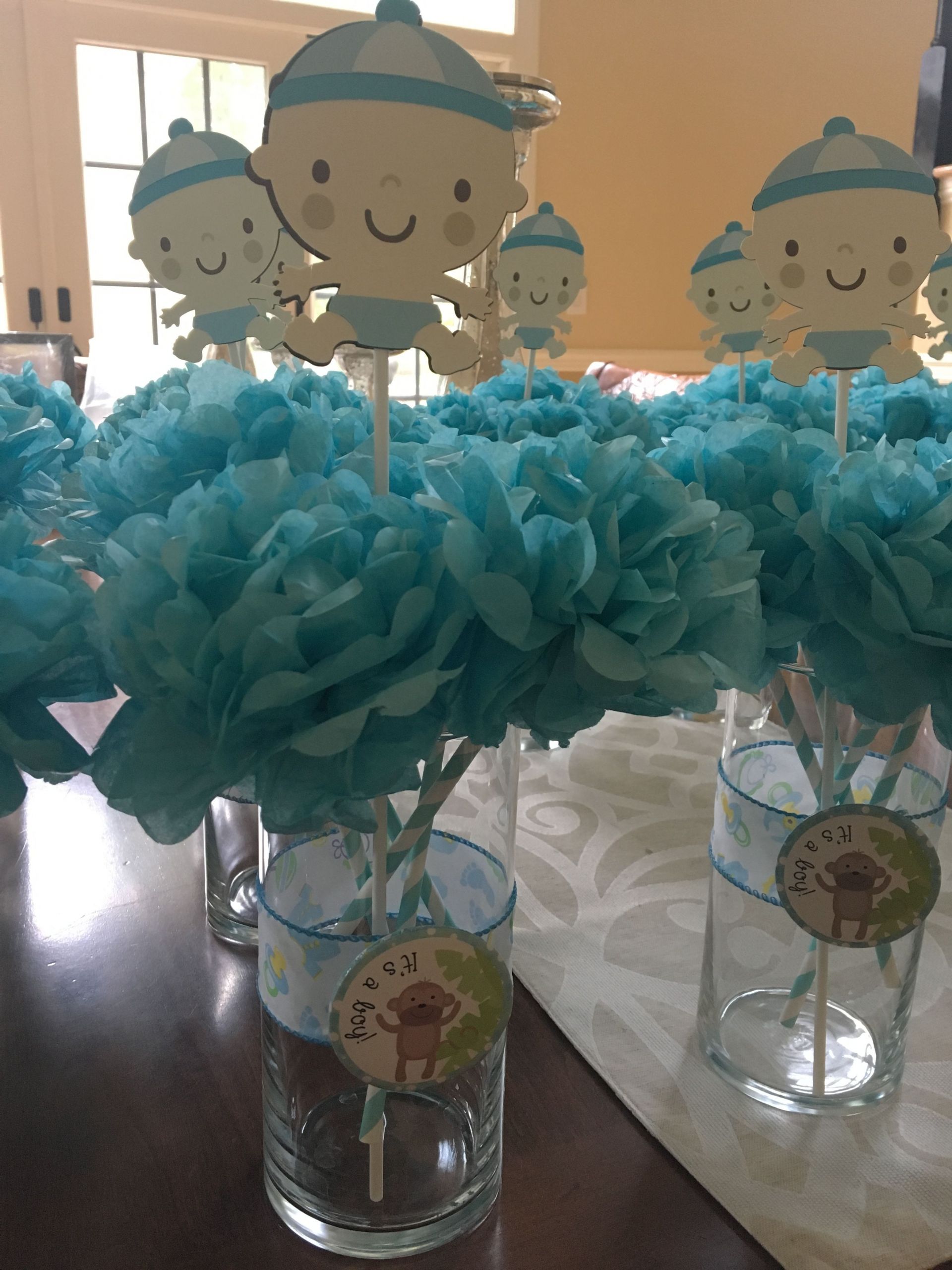 DIY Baby Shower Centerpieces Boy
 DIY Baby shower centerpieces