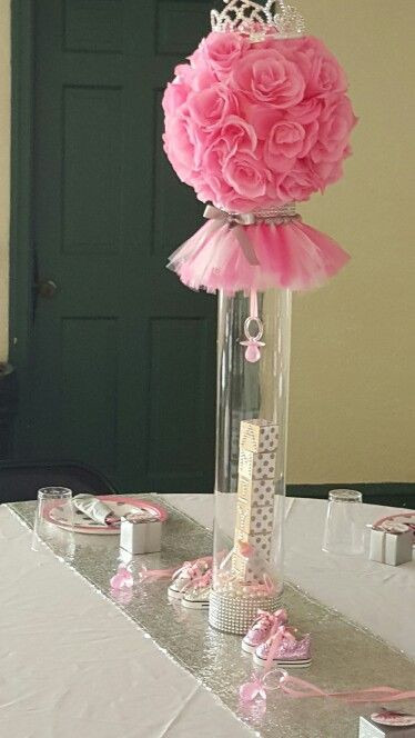 DIY Baby Shower Centerpieces For Girl
 DIY Baby Shower Centerpieces for Girls Baby Shower Tulle