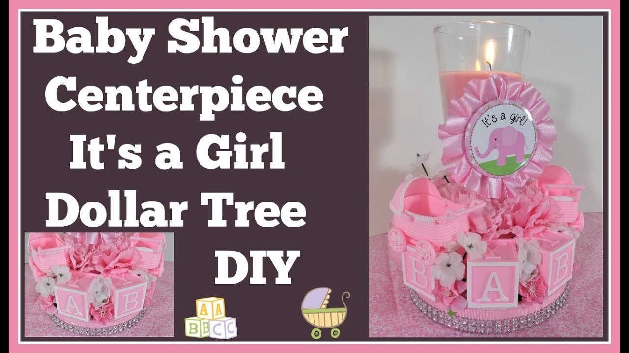 DIY Baby Shower Centerpieces For Girl
 Baby Shower Centerpiece 🍼 Dollar Tree Diy Girls