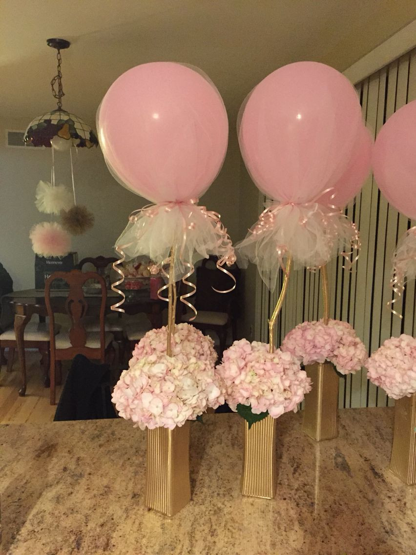 DIY Baby Shower Centerpieces For Girl
 Baby shower centerpieces