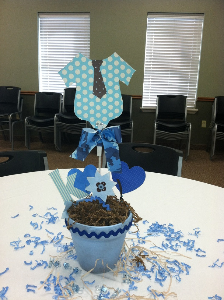 DIY Baby Shower Decorations For A Boy
 Baby Boy Shower Centerpieces for Tables that will be the