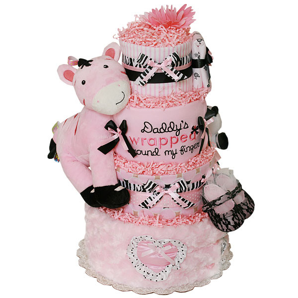 Diy Baby Shower Diaper Cake
 DIY Diaper Cakes For Baby Showers