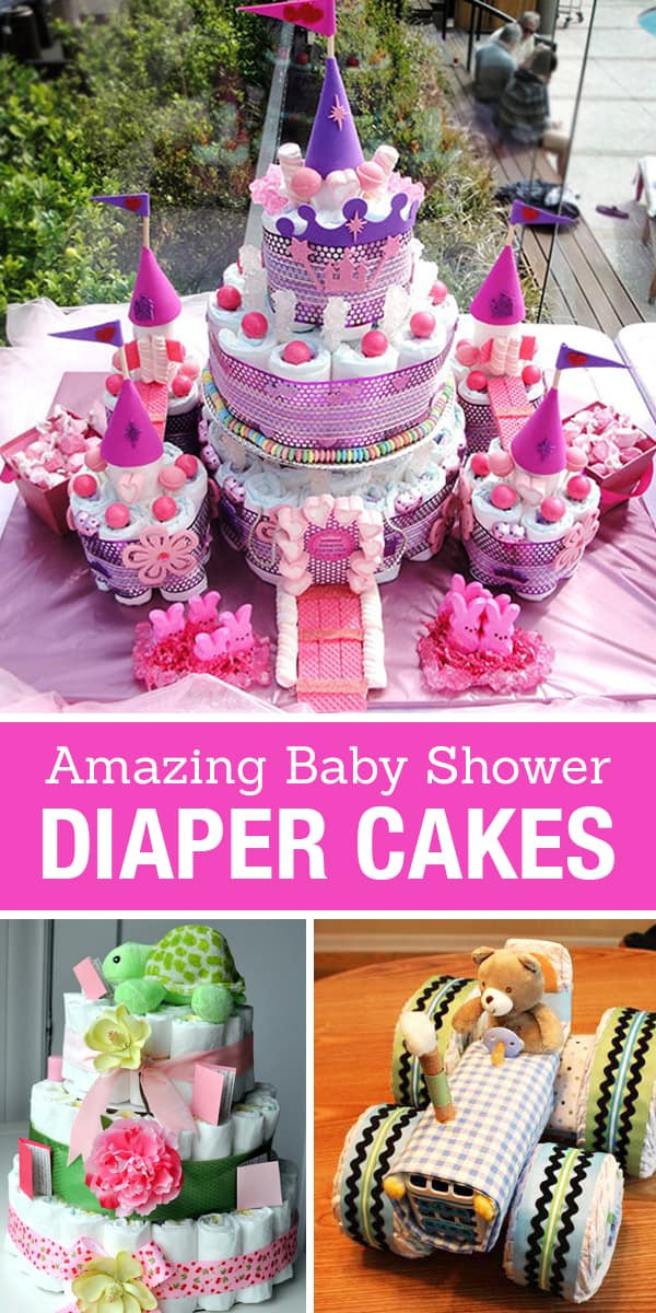 Diy Baby Shower Diaper Cake
 15 Creative Diaper Cakes DIY Baby Shower Party Ideas