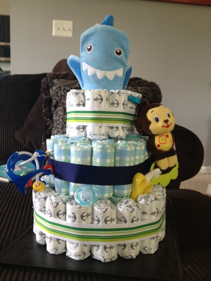 Diy Baby Shower Diaper Cake
 DIY Diaper Cake Tutorial with Honest pany Diapers