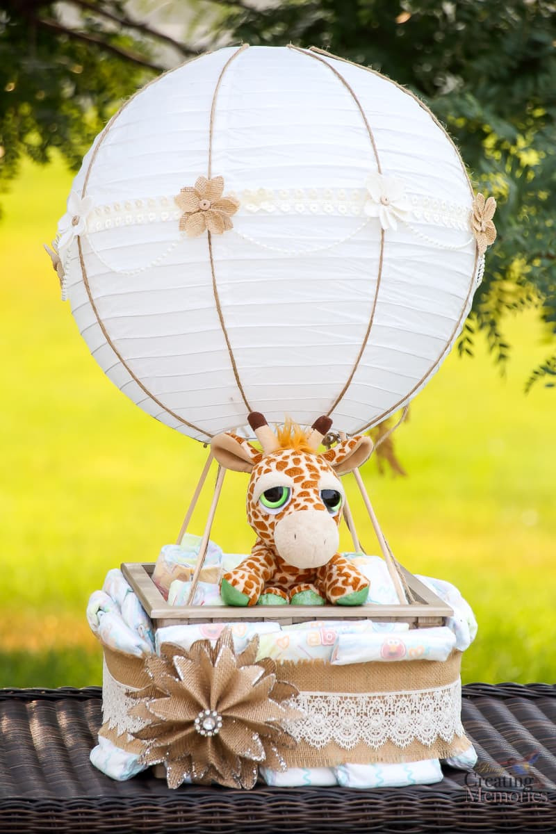 Diy Baby Shower Diaper Cake
 Easy Hot Air Balloon Diaper Cake for a fabulous Baby shower