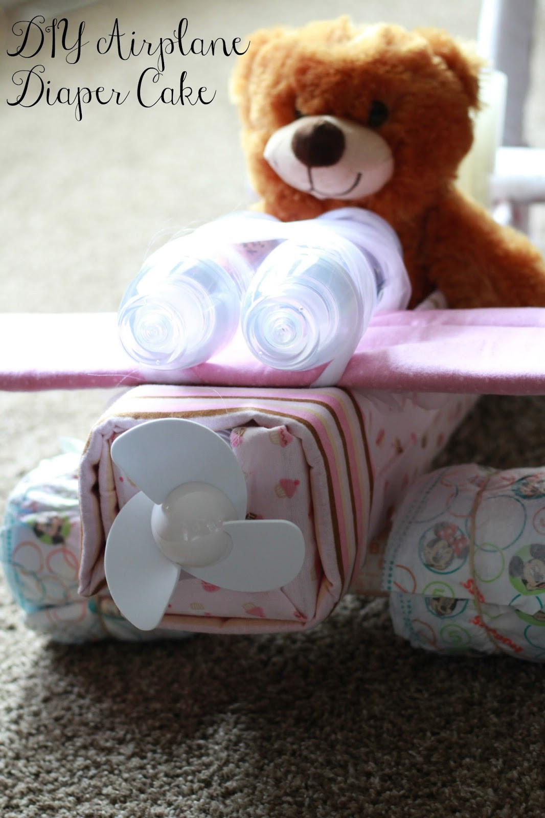 Diy Baby Shower Diaper Cake
 DIY Airplane Diaper Cake Perfect for baby shower ts