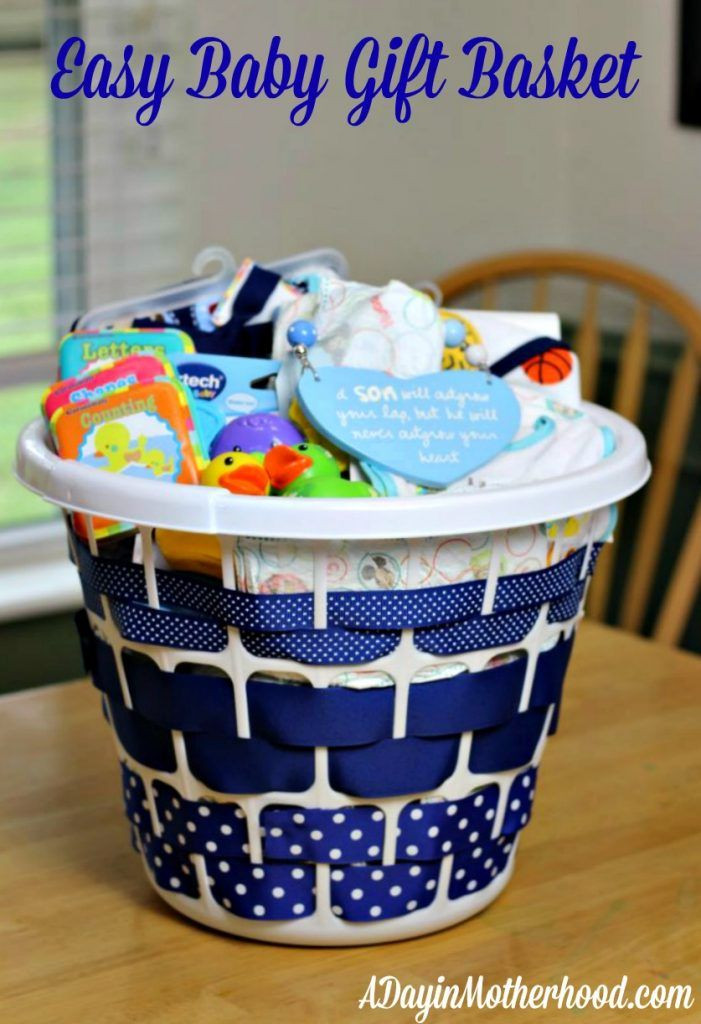 DIY Baby Shower Gifts For Boy
 Easy Baby Gift Basket