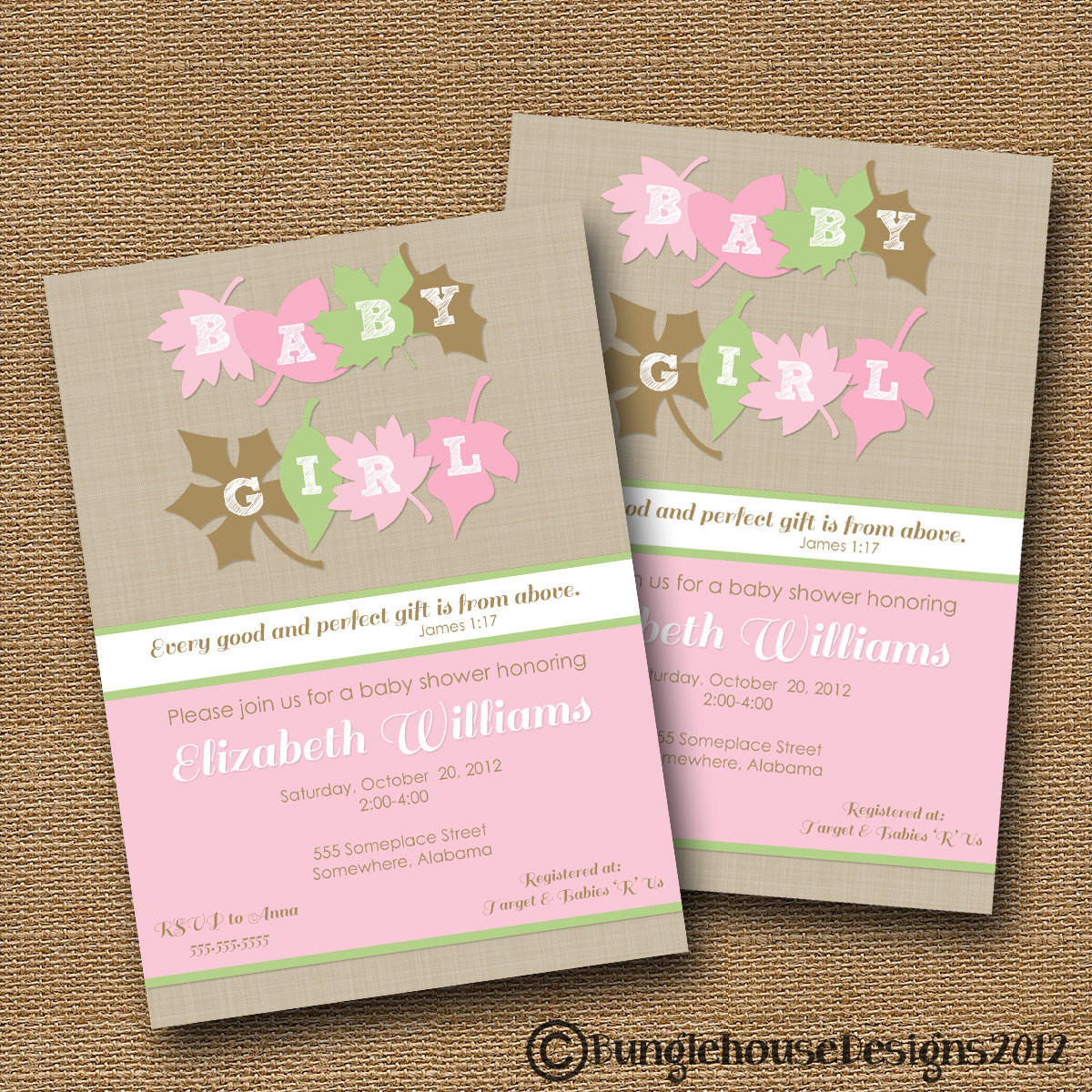 Diy Baby Shower Invitations
 Fall Baby Shower Invitation DIY PRINTABLE Baby Girl Invite