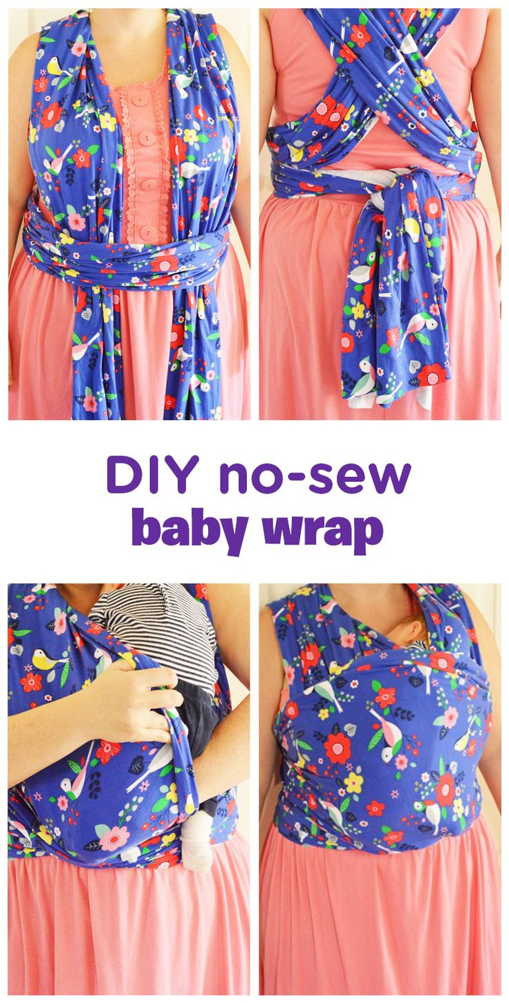 DIY Baby Sling Wrap
 How to Make Your Own No Sew Moby Wrap