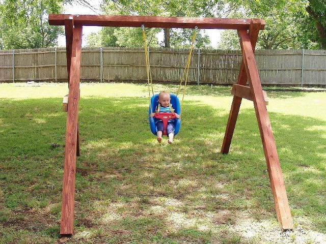 DIY Baby Swing Frame
 Exactly How to Build A Swing in About an Hour
