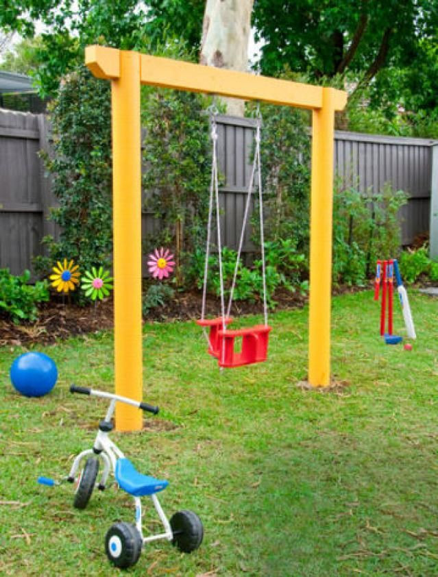 DIY Baby Swing Frame
 10 DIY Wooden Swing Set Plans Better Homes and Garden s