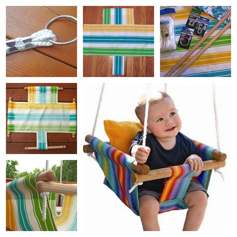 DIY Baby Swings
 DIY Baby Canvas Swings