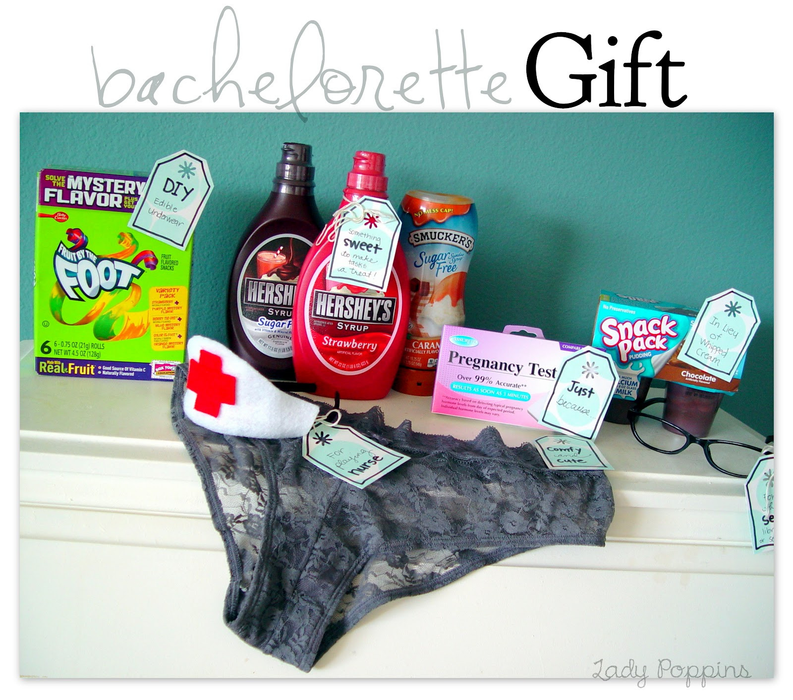 DIY Bachelorette Gift For Bride
 Lady Poppins Bachelorette Gift Basket