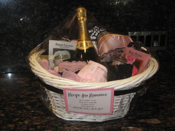 DIY Bachelorette Gift For Bride
 I put this t basket to her for a soon to be bride for