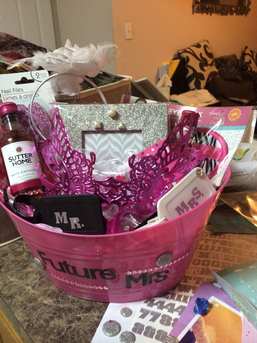 DIY Bachelorette Gift For Bride
 DIY perfect " Bride to Be" t basket Bachelorette Wknd