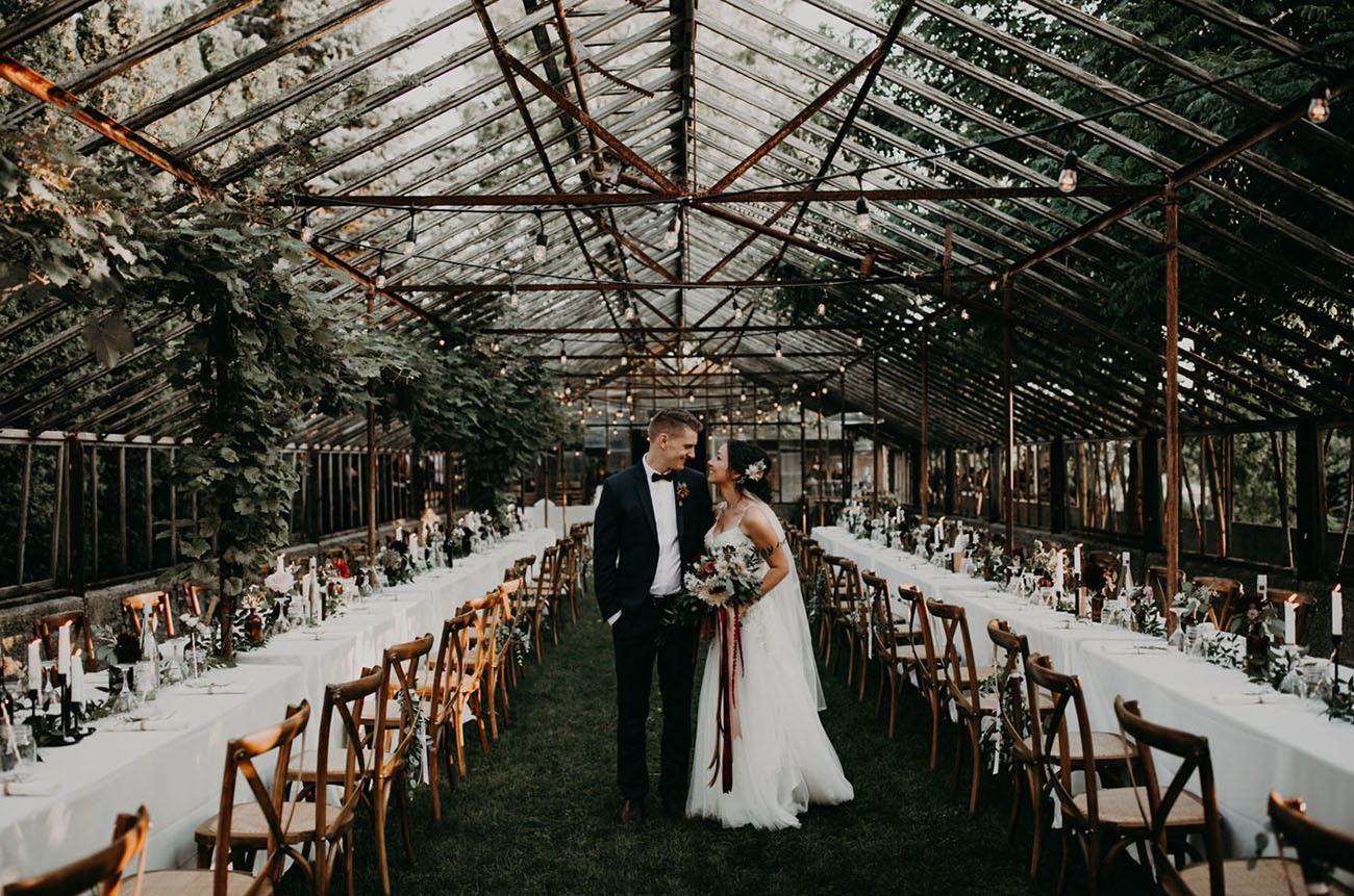 DIY Backyard Wedding
 DIY Rustic Romantic Backyard Wedding in a Greenhouse