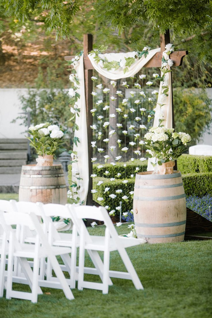 DIY Backyard Wedding Ideas
 25 Chic and Easy Rustic Wedding Arch Altar Ideas for DIY