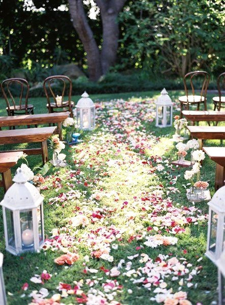 DIY Backyard Wedding Ideas
 50 Best Garden Wedding Aisle Decorations Pink Lover