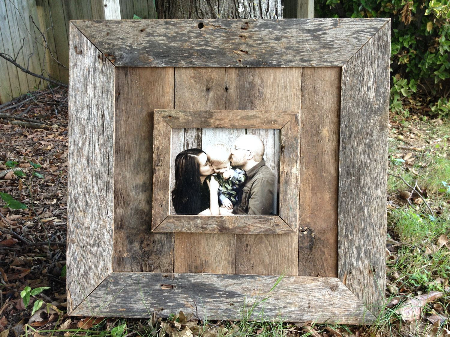 DIY Barnwood Picture Frame
 Natural 8x10 Barn Wood Picture Frame $150 00 via Etsy
