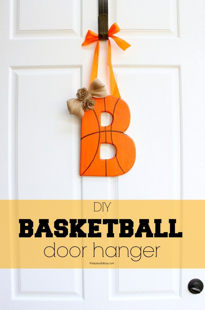 DIY Basketball Gifts
 DIY Monogram Basketball Door Hanger
