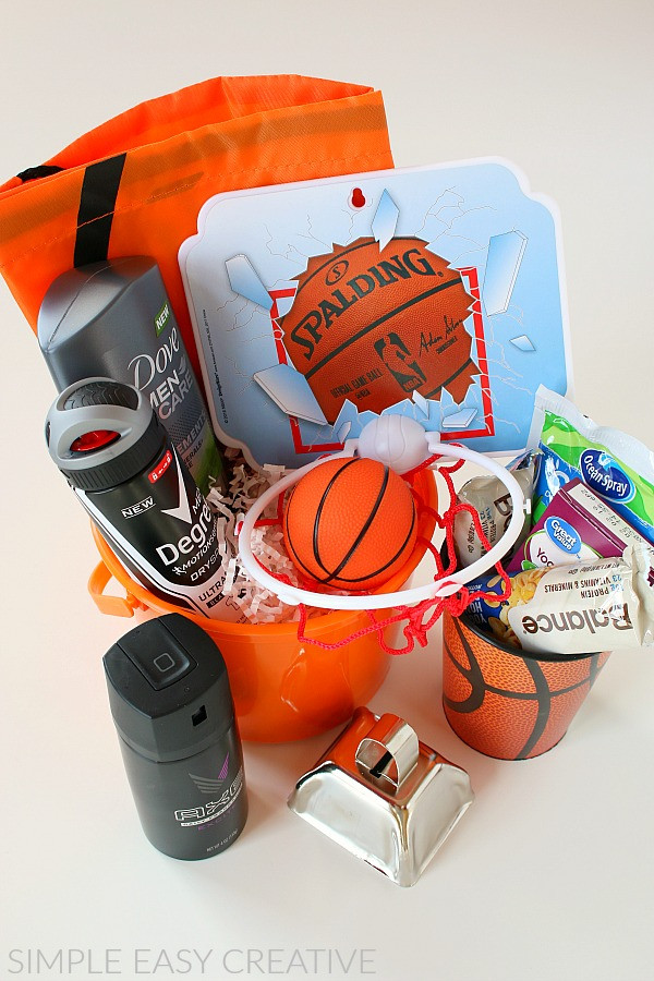 DIY Basketball Gifts
 Basketball Gift Basket Hoosier Homemade