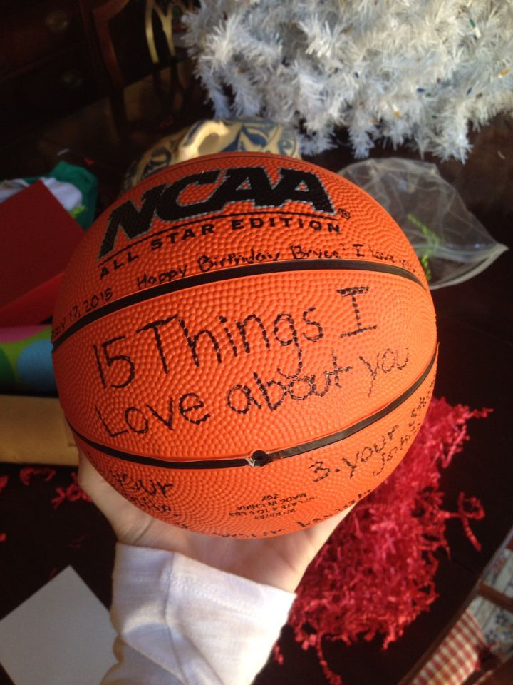 DIY Basketball Gifts
 Instead of basketball a soccer ball …