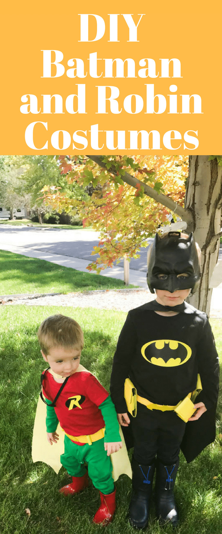 DIY Batman Costume Toddler
 DIY Batman and Robin Costumes for Kids Clarks Condensed