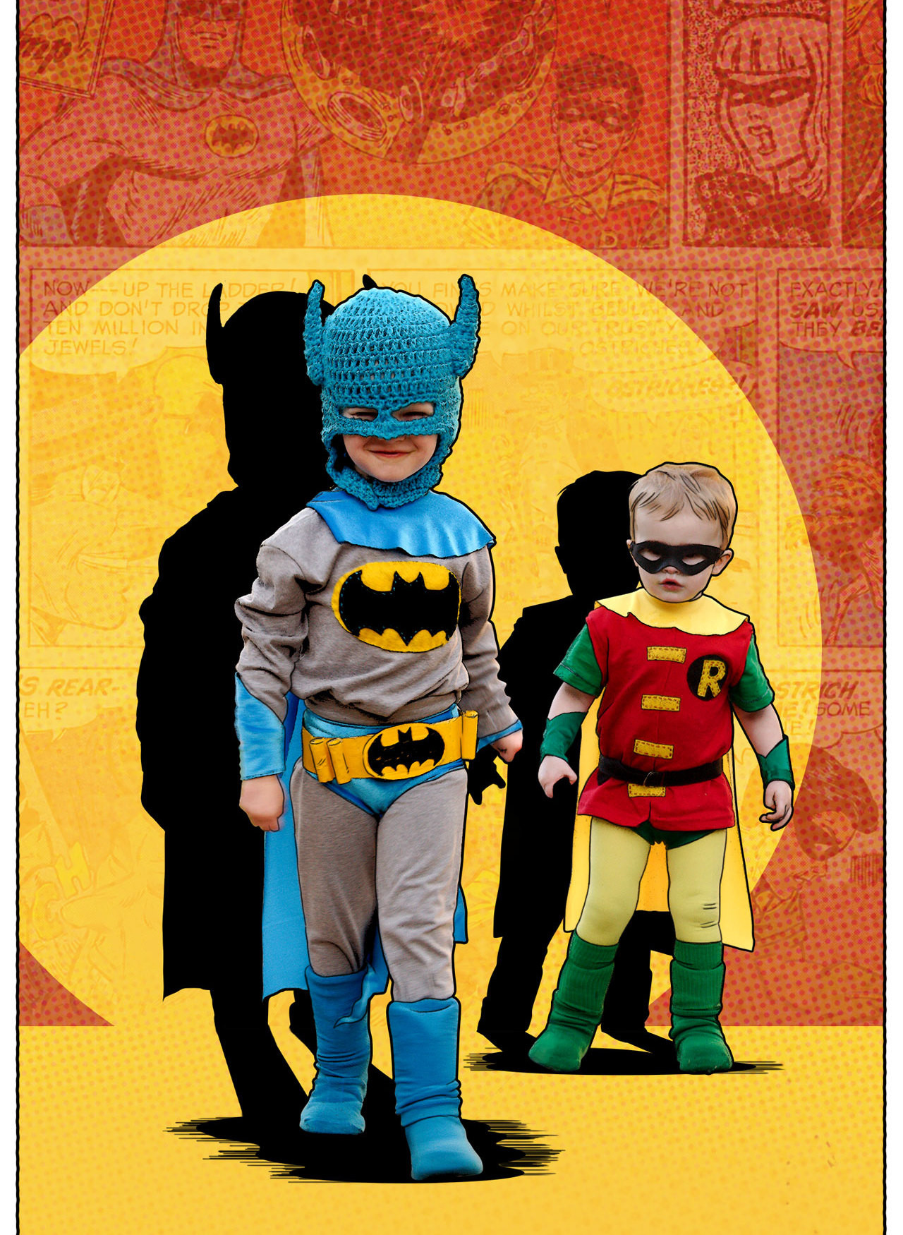 DIY Batman Costume Toddler
 Classic Batman and Robin Kids DIY Costumes 3