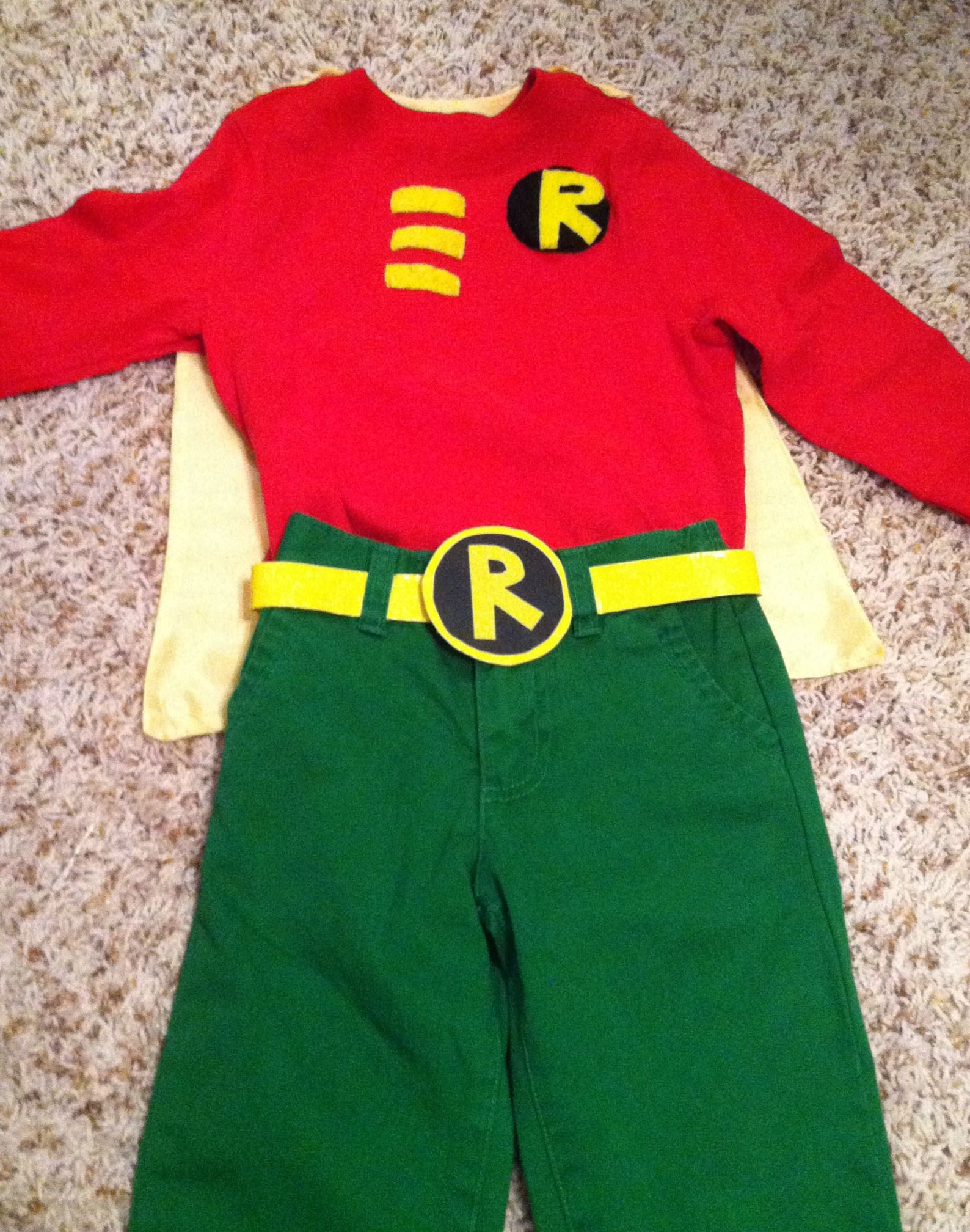 DIY Batman Costume Toddler
 DIY homemade Robin costume batman and robin toddler