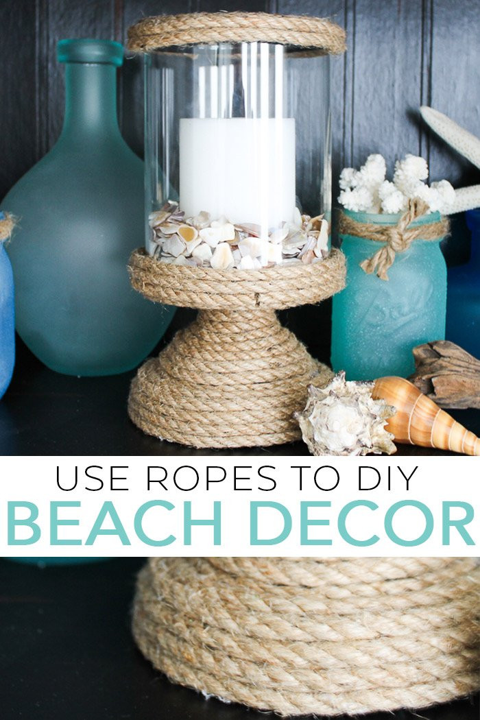 DIY Beach Decor
 DIY Beach Decor Using Rope The Country Chic Cottage