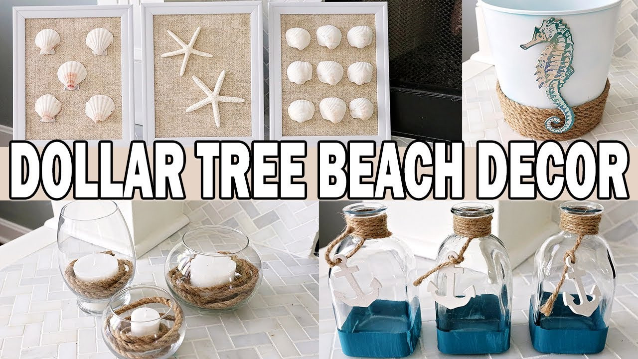 DIY Beach Decor
 Dollar Tree DIY Coastal Beach Decor 🌊 Nautical Decor