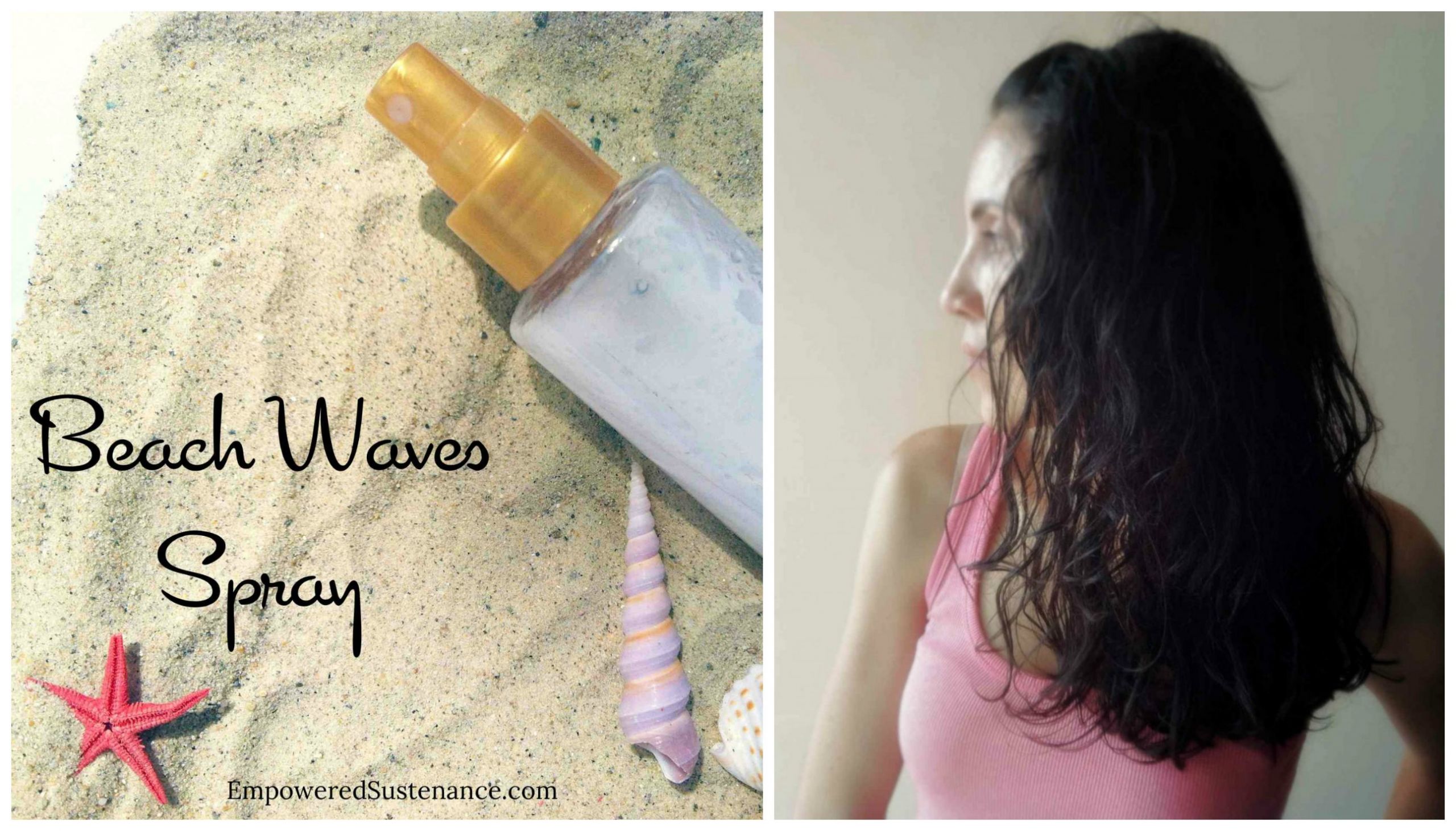 DIY Beach Hair
 All Natural DIY Beach Waves Spray Recipe