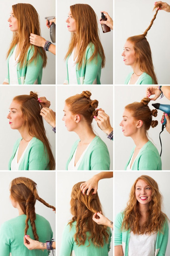 DIY Beach Hair
 Quick and Easy 5 DIY Hairstyles for Lazy Mornings
