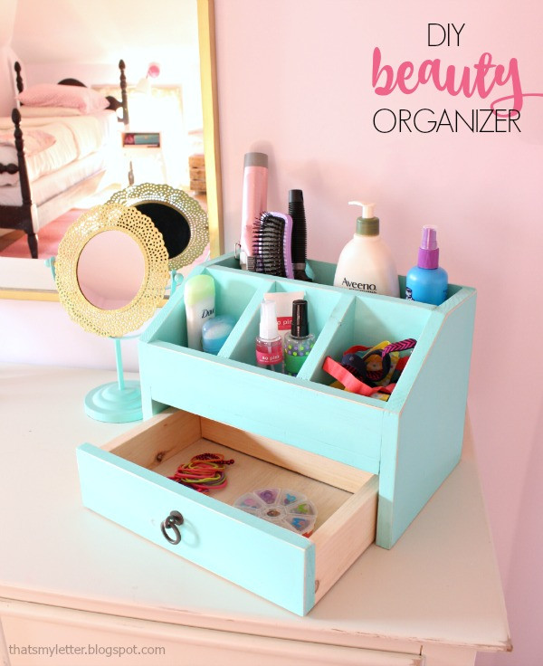DIY Beauty Organizers
 That s My Letter DIY Beauty Organizer