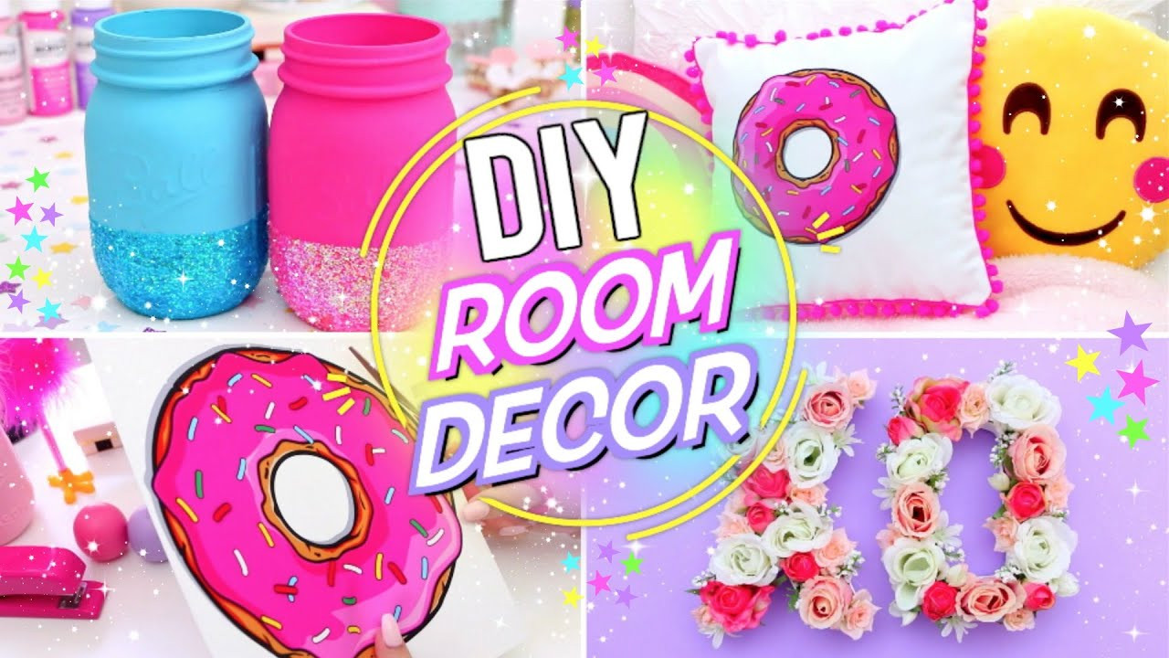 DIY Bedroom Decorations Pinterest
 DIY BRIGHT & FUN ROOM DECOR Pinterest Room Decor for
