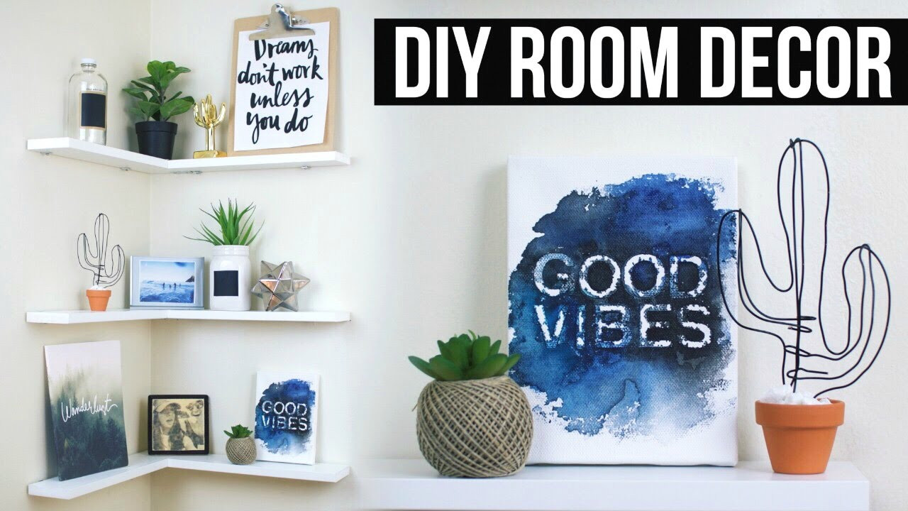 DIY Bedroom Decorations Pinterest
 DIY Floating Shelves Room Decor