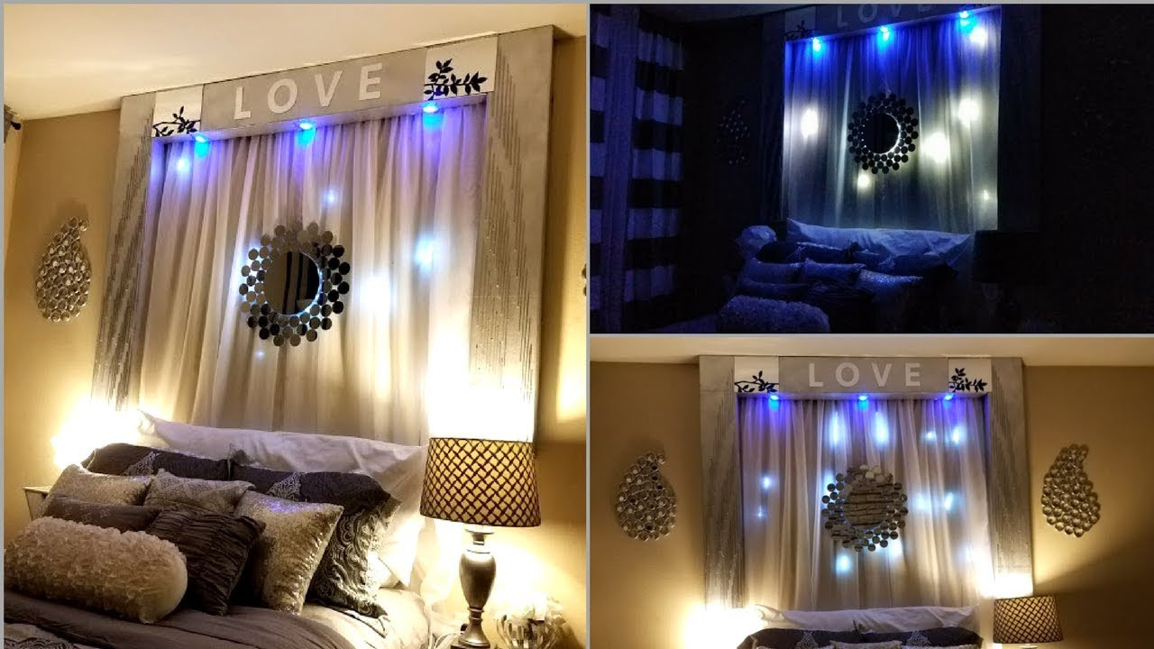 DIY Bedroom Wall Decorations
 Diy Over the Bed Wall Decor With Lightings Wall