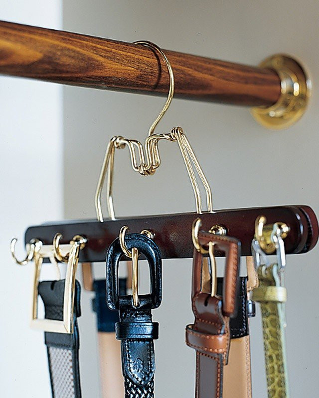DIY Belt Rack
 16 Great DIY Hanger Ideas Pretty Designs