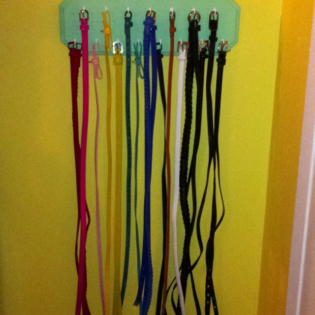 DIY Belt Rack
 DIY belt rack Organize Your Life