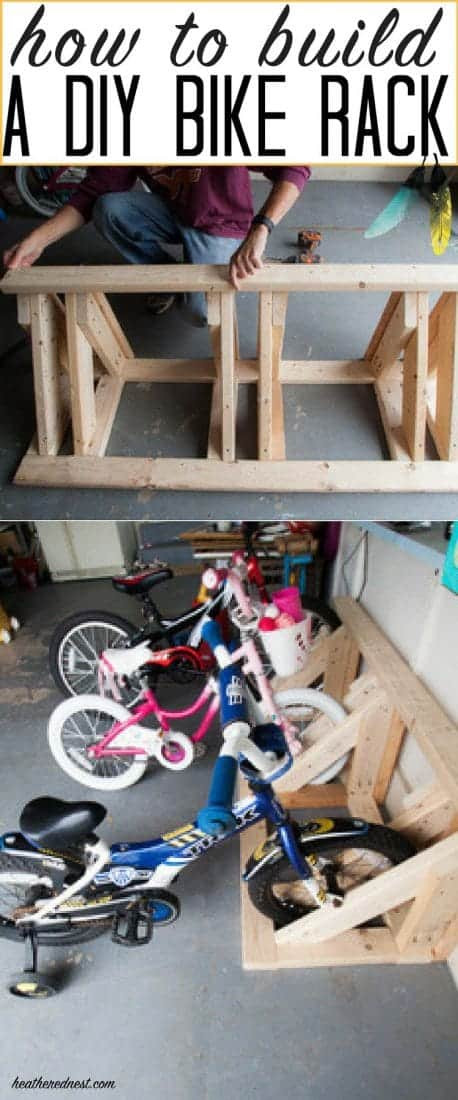 DIY Bicycle Rack Garage
 Build a homemade bike rack to help organize your garage