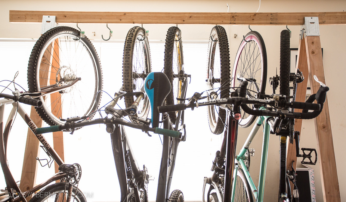 DIY Bicycle Rack Garage
 DIY Bike Storage Rack