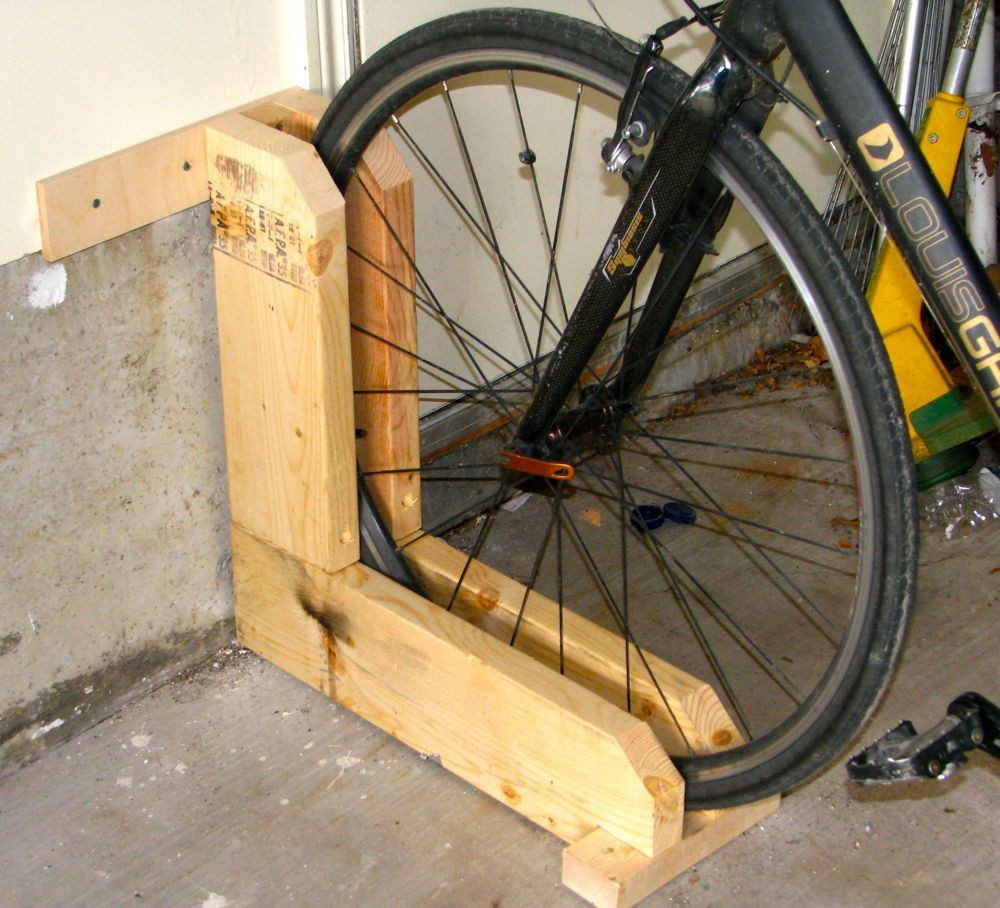 DIY Bicycle Rack Garage
 Quick and Simple Bike Rack
